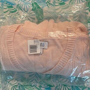Croft & Barrow Soft Pink V-Neck Sweater